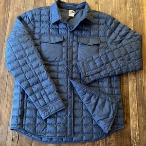 The North Face lightweight quilted shirt jacket